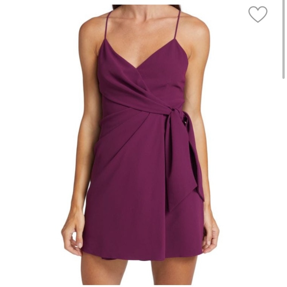 Alice + Olivia Katie Wrap Minidress Size 6